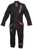 Flamma series BJJ gi with pre-shrunk fabric and embroidered design