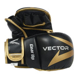 MMA Hybrid sparring grappling gloves Galvarino series - Gold colour