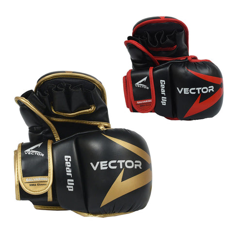 MMA Hybrid sparring grappling gloves Galvarino series - Gold colour
