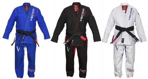 Flamma series BJJ gi with pre-shrunk fabric and embroidered design