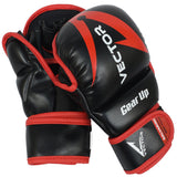 MMA Hybrid sparring grappling gloves Galvarino series - Red colour